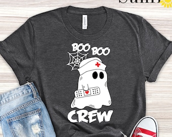 Boo Shirt, Boo Crew Shirt, Halloween Shirt, Cute Halloween shirts, Halloween Nurse Shirts, Funny Halloween Shirts, Cute Nurse Shirt