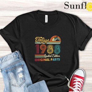 Vintage 1988 Birthday Shirt, Retro 38th Birthday Gift for Men Women, 1988 Tshirt