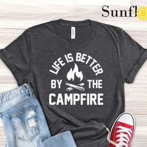 Camping Shirt, Funny Camper T Shirt, Camping Buddie, Hiking Shirt, Nature Lover Shirt, Nature T Shirt, Adventure Shirt,Women Graphic T Shirt