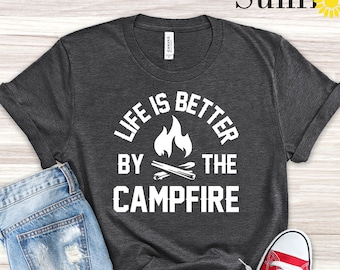 Camping Shirt, Funny Camper T Shirt, Camping Buddie, Hiking Shirt, Nature Lover Shirt, Nature T Shirt, Adventure Shirt,Women Graphic T Shirt
