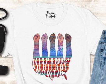 Hispanic Month Shirt, National Hispanic Heritage Shirt, Mexican Shirt, Latin American Shirt, Hispanic Heritage, Latino Power,Spanish Shirt,