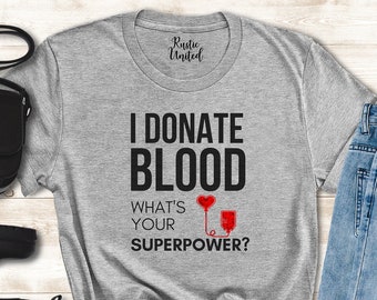 Blood Donor Tshirt - Etsy Blood Donor Tshirt - Etsy