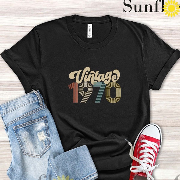 Vintage 1970 Shirt, 54th Birthday Shirt, 54th Birthday Gift For Dad, 54th Birthday Gift For Best Friend, Fiesta 54th Birthday, Retro Gift