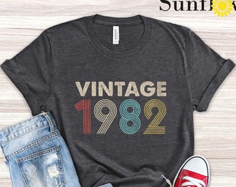 Vintage 1982 Shirt, Friends Birthday, 42nd Birthday Shirt, Dirty 42, Birthday Gift for Mom, Birthday Gift for Dad, 42nd Birthday Gift, 1982