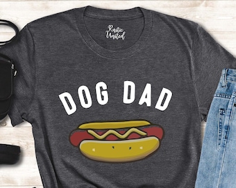 Hot Dog Graphic Shirt for Men, Dog Dad Shirt, Fathers Day Gift Shirt, Pet Lover Gift,Foodie Shirt,Funny Food Shirt for Men Dad Uncle Brother