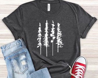 Pine Tree Shirt, Pine Tree T Shirt, Hiking T Shirt, Mountains Shirt, Adventure T Shirt, Camping Shirt, Wanderlust Shirt, Outdoors Tee