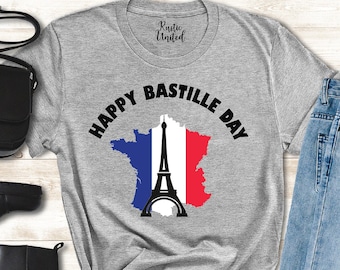 Bastille Day Shirt, French Shirt,France National Day T-Shirt, Happy Bastille Day, Freedom Shirt, France Shirt, Eiffel Tower, Patriotic Shirt