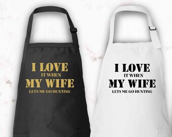 Grilling Gifts for Men Apron, Barbeque Apron, Funny BBQ Apron for Dad Husband, Gift for Husband from Wife, Grill Apron for Husband Dad Men