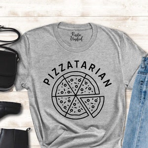 Pizzatarian Shirt Women Men, Funny Pizza Lover Gift Shirt, Food Lover T-shirt, Pizza Tee, Pizza Party Shirt,Pizza Addict Shirt,Italian Shirt