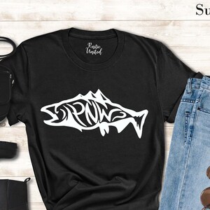 PNW Salmon Shirt, Pacific Northwest Tshirt Gift, Family Camping Shirts for Women Men Toddler, Fishing Shirt, Hiking Shirt, Nature Lover Gift