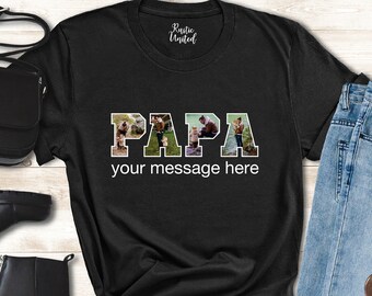 Personalized Father’s Day Shirt, Photo Shirt, Custom Shirt With Photo, Custom Father Shirt, Custom Papa Shirt, Custom Dad Gift,Grandpa Photo