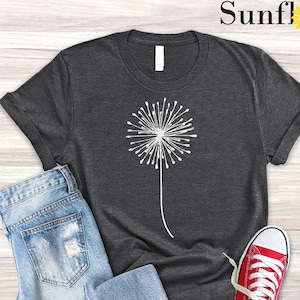 Dandelion Shirt, Wildflower Shirt, Blossoms Shirt, Gift For Her, Shirt, Floral Tshirt, Spring Shirt, Women Shirt, Nature Lover Gift, Garden