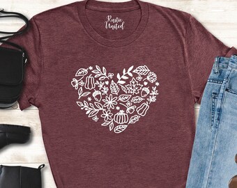 Fall Tee, Fall Leaves Shirt, Autumn Shirt, Fall Gifts for Women, Nature Shirts, Thanksgiving Shirt, It's Fall Y'all Shirt, Leaves T-shirt