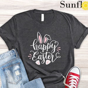Happy Easter Shirt, Cute Easter Shirt, Easter Bunny Shirt, Easter Family T-Shirt, Easter Matching Tee, Kids Easter Shirt,Gift for Easter Day