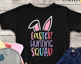Easter Hunting Squad, Easter Family Shirts, Egg Hunting Crew Shirt, Easter Matching Shirt, Happy Easter Shirt, Easter Hunting Season Shirt