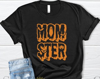 Momster Shirt, Halloween Mom Shirt, Momster Halloween Shirt, Mom Halloween Shirt, Funny Halloween Shirt For Mom,Gift For Mom,Halloween Gifts