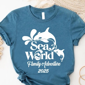 Sea World Family Adventure 2025 Shirt,  Family 2025 Trip, Family Sea World Trip, Sea World Adventure,Custom Family Shirt, Family Trip Shirt