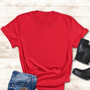 Plain Red Shirt, Blank Red Shirt, Bulk Shirts, Plain Shirts, Blank Shirts, Soft Shirts, Shirts For Vinyl Printing, Red Tees for Women