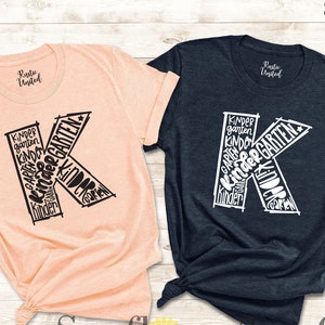 Kindergarten Teacher Shirt, Kindergarten Teacher Tee,Back To School Shirt,First Grade Teacher Tee, teacher gift, first day of school Shirt