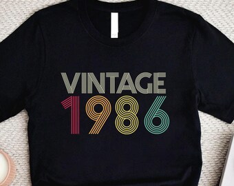 40th Birthday Shirt, Vintage 1986 Shirt, Vintage 1986, Cute Birthday Shirt, 40th Birthday gift for mom dad bestfriends, Retro Shirt,1986 Tee