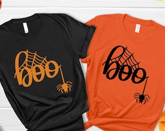 Boo Shirt, Halloween Spiderweb Shirt, Kids Halloween Shirt,Halloween Family Matching Shirt,Halloween Gift,Spider Shirt,Halloween Party Shirt