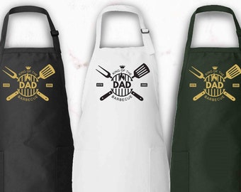 Personalized BBQ Apron for Men, Custom Apron For Dad With Pockets, Father's Day Gift,Barbeque Lover Gifts,Custom Mens Apron,Gift for Husband