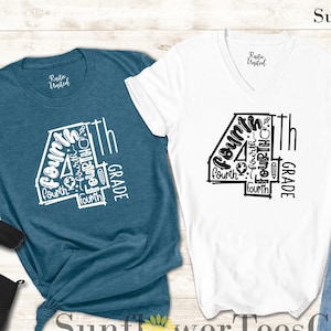 4th Grade Teacher T-shirt, Fourth Grade Teacher Shirt, School shirt, First day of school, Fourth Grade, Little Girl boy, gift for teachers