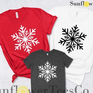 Snowflake Christmas T-shirt, Family Christmas Shirts Funny, Womens Christmas Shirt, Winter T-shirt, Christmas Vacation Shirts For Women image 1