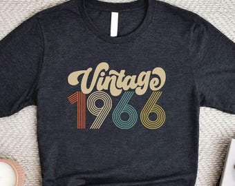 60th Birthday Shirt, Vintage 1966 Shirt, Mom Birthday Gift, Dad Birthday Shirt, Friend Birthday Party Gift Ideas, 60th Birthday Woman
