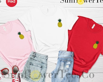 Pineapple Shirt, Shirts for Women, Summer Shirt, Cute Pineapple T Shirt, Pineapple Lover, Gift for Pineapple Lovers, Graphic Tees,