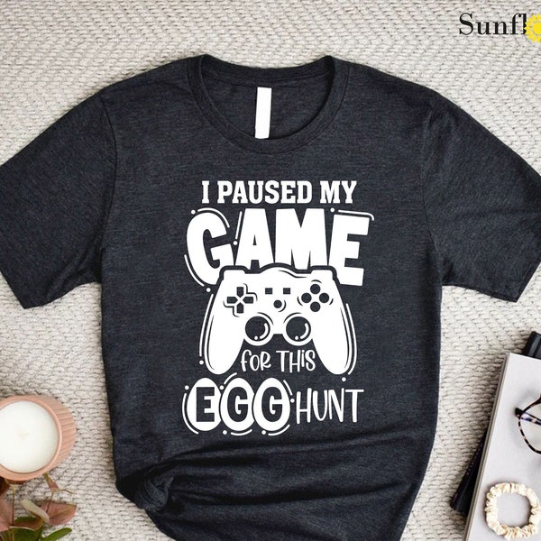 Easter Egg Hunt Shirt,Boys Easter Shirt,Easter Gamer Shirt,Toddler Kids Easter Tshirt,Kids Easter Gift,Funny Gamer Shirt,Gamer Boys Kids Tee