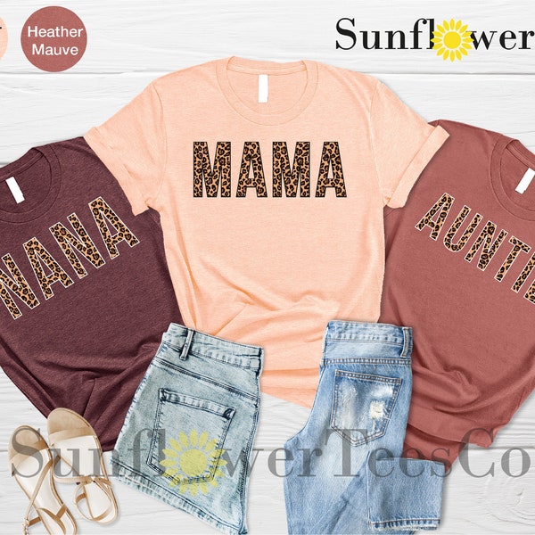 Mama Nana Auntie Shirt, Baby Announcement Gift, Family Shirt, Gift for Auntie, Pregnancy Announce,Nana Gift, Gift For Mama, Mothers Day Gift