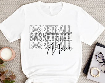 Distressed Basketball Mom Shirt, Basketball Mom Gift, Basketball Tshirt, Basketball Gifts For Women, Game Day Mom Shirt, Basketball Crewneck