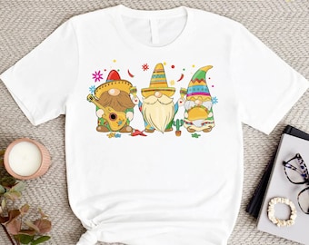Cinco De Mayo Gnomes Shirt, Mexican Gnomes Fiesta Shirt,Happy Cinco De Mayo Shirt,Mexican Kids Shirts,Mexican Holiday,Mexico Travel Festival