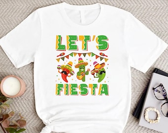 Let's Fiesta Shirt, Cinco De Mayo Shirt, Mexican Party, De Mayo Shirt, Fiesta Party Shirt, Mexican Fiesta Shirt, Cinco De Mayo T-shirt Gift