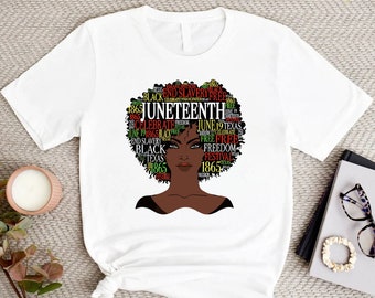Black Women Shirt, Juneteenth Shirt, Black Culture Shirt, Black Lives Matter Shirt,Juneteenth Gift,BLM Shirt,Equality Shirt,Independence Day