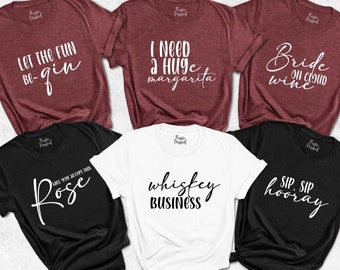 Wine Bachelorette Party Shirts, Funny Bachelorette Party Shirts Gifts, Team Bride Shirt, Bride shirt,Bridesmaid Party Shirt,Bride Babe Shirt
