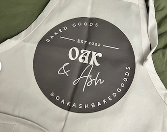 Logo Apron, Custom Logo Apron, Personalized Apron With Pockets, Custom Print Apron, Custom Text Apron, Custom Apron Women, Custom Apron Men