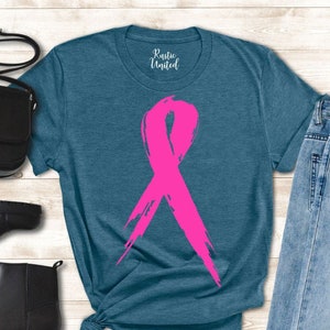 Breast Cancer Shirt, Pink Ribbon Shirt, Ribbon Awareness Shirt, Breast Cancer Awareness Shirt, Motivational Shirt,Cancer Awareness T-shirt