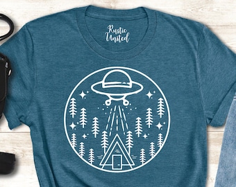 UFO Shirt, Space Gifts, Alien Tshirt  for Women and Men, Funny UFO Shirt, Flying Saucer T-shirt, Funny Alien T-shirt, Space Shirt Toddler