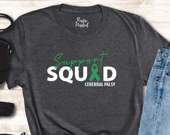 Cerebral Palsy Shirt, Support Squad Cerebral Palsy Shirt, Cerebral Palsy Day Gift Shirt, Awareness Month Shirt,Special Needs Mom Teacher Tee