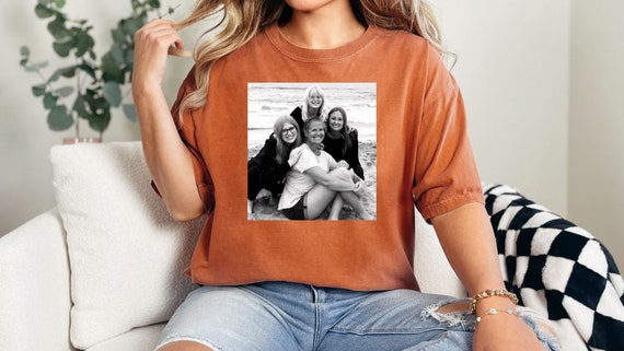 Your Photo Comfort Colors® Shirt,Custom Picture Comfort Colors® Tee, Custom Text Photo Family Shirt,Custom Photo Tshirt,Birthday Photo Shirt