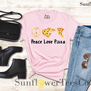 Peace Love Pizza Shirt, Funny Pizza Shirt Women Men, Pizza Lover Gift, Pizza T-shirt for Toddler, Pizza Slice Tee, Gift Shirt for Pizza Fan image 7