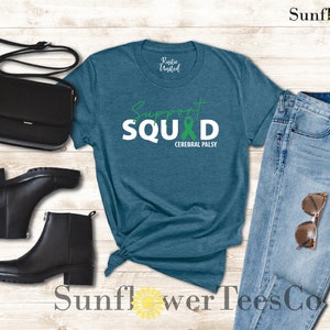 Cerebral Palsy Shirt, Support Squad Cerebral Palsy Shirt, Cerebral Palsy Day Gift Shirt, Awareness Month Shirt,Special Needs Mom Teacher Tee image 5
