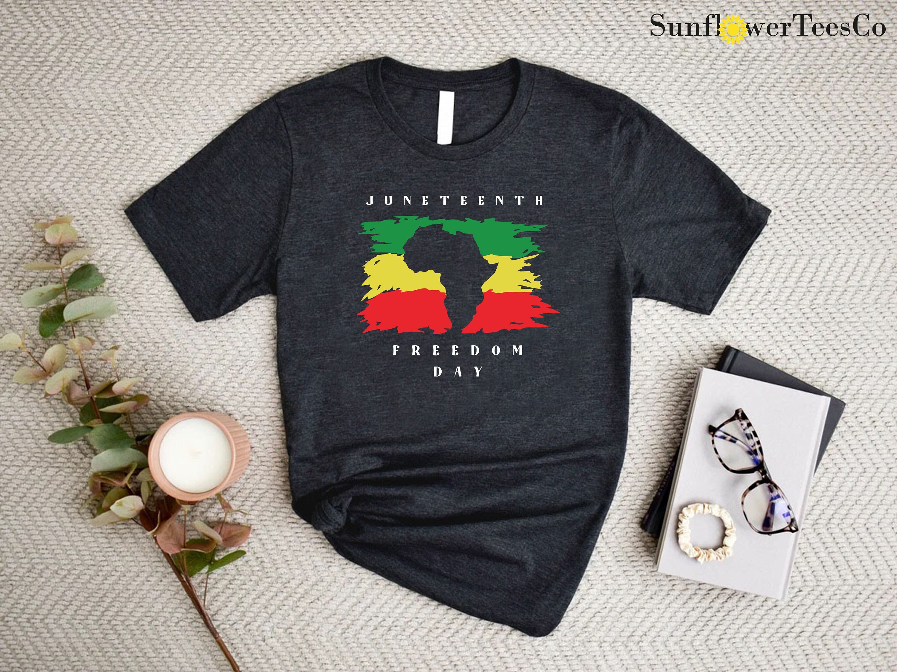 Black Freedom Shirt, Juneteenth Freedom Day Shirt, Juneteenth 1865 Shirt, Map Of Africa Shirt, Black Women Gift, Independence Day, BLM Shirt