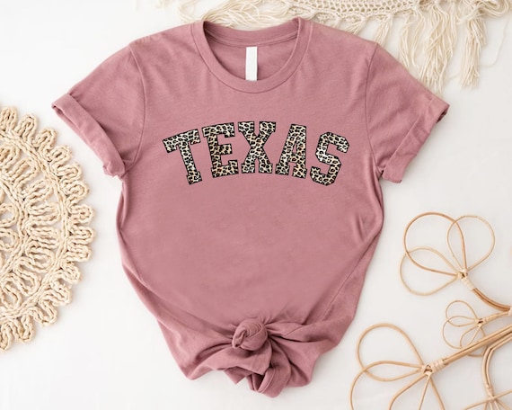 Leopard Texas Shirt,Texas Fan Shirt,Texas Girl Shirt, Gift For Texan,Texas Tshirt,Texas Girls Trip Shirt,Texas Lover Shirt,Family Trip Shirt