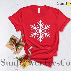 Snowflake Christmas T-shirt, Family Christmas Shirts Funny, Womens Christmas Shirt, Winter T-shirt, Christmas Vacation Shirts For Women image 6