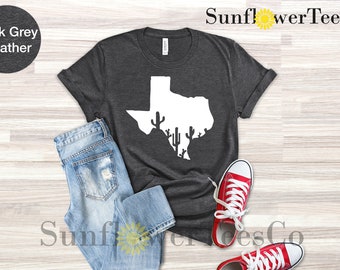 Texas Shirt, Texas Shirt Women, Texas State T Shirt, Texas Cactus Shirt, Texas Home Shirt, Texas Women's Shirt, Home State Shirt, Texas Tee