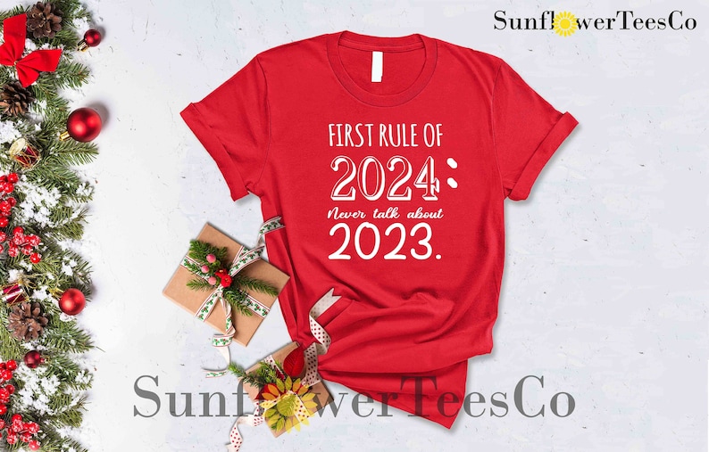 New Years Shirt, Happy New Year 2024, New Years Party, Family Christmas Shirts,Happy New Year Clothing,New Years Eve,Family Matching Shirts image 1