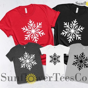 Snowflake Christmas T-shirt, Family Christmas Shirts Funny, Womens Christmas Shirt, Winter T-shirt, Christmas Vacation Shirts For Women image 5